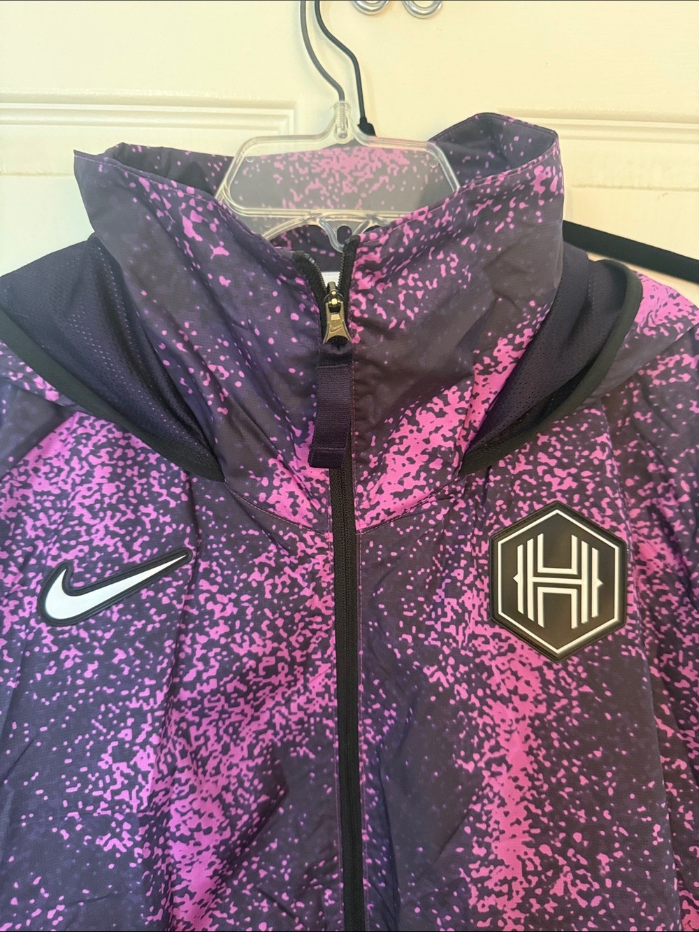 Nike Houston Dash Purple and Black Hooded Rain Jacket - Picture 2 of 5